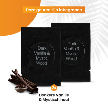 R2B Autoparfum Navulling - Donkere Vanille & Mystiek Hout - 2 stuks