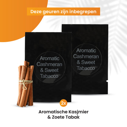 R2B Autoparfum Navulling - Aromatische Kasjmier & Zoete Tabak - 2 stuks